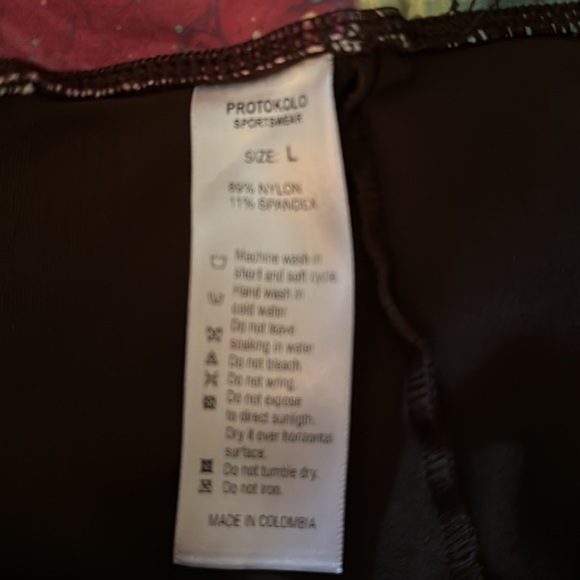 Protokolo yoga top shelf bra and matching boot cut brown yoga pants large tall - Picture 4 of 4